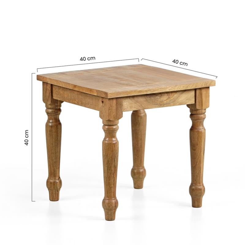 SALENTO TV MANGO 40X40X40CM NATURALE