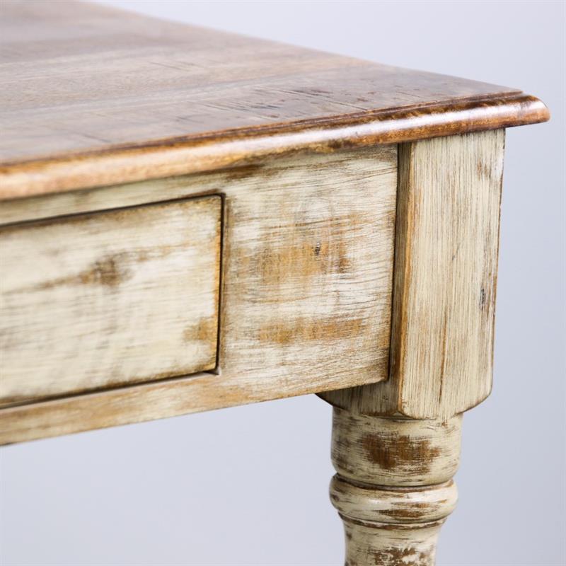 SALENTO TAVOLO 2/C MANGO 160X80X78CM BIANCO DEK