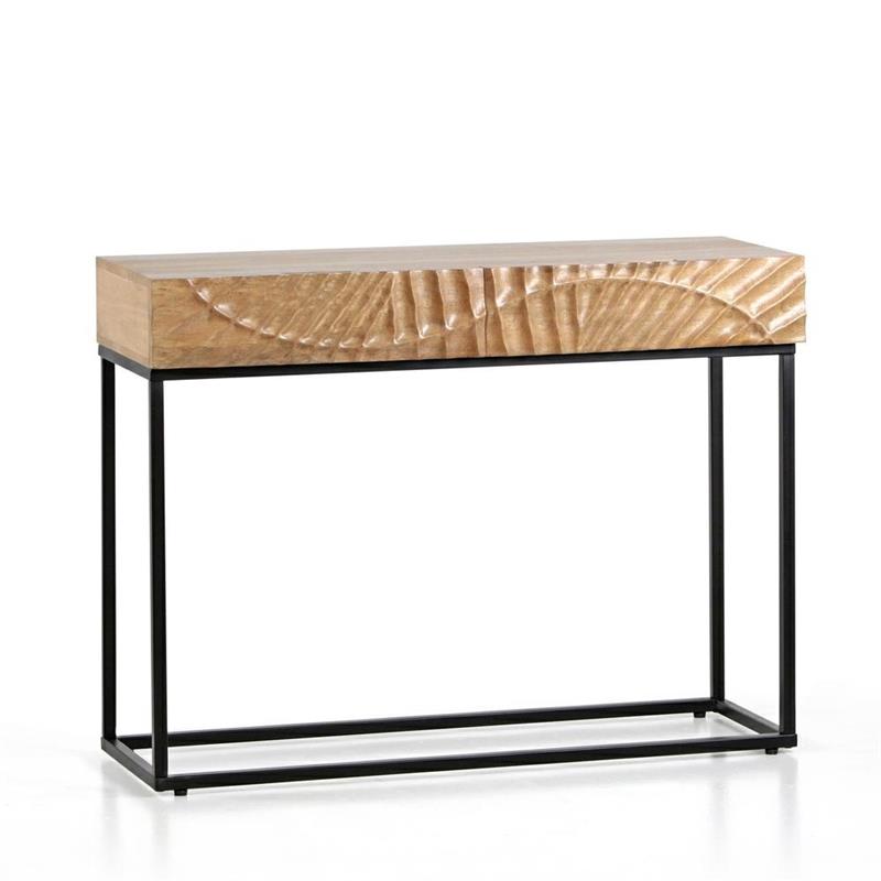 SOLE CONSOLLE MANGO NAT METALLO 100X35X75CM