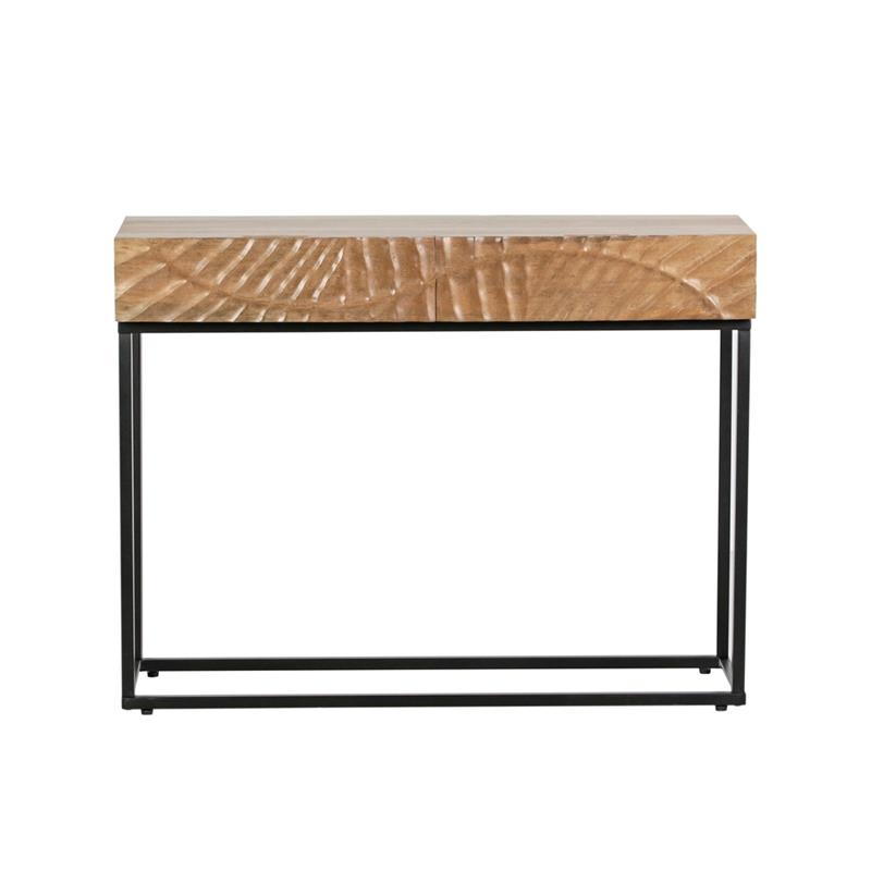 SOLE CONSOLLE MANGO NAT METALLO 100X35X75CM