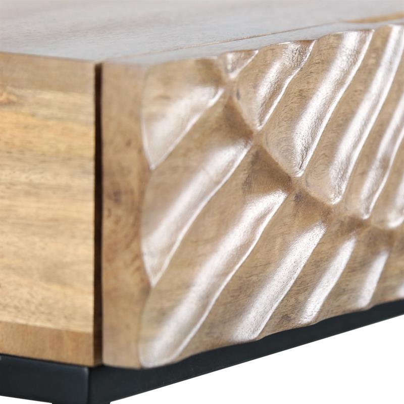 SOLE CONSOLLE MANGO NAT METALLO 100X35X75CM