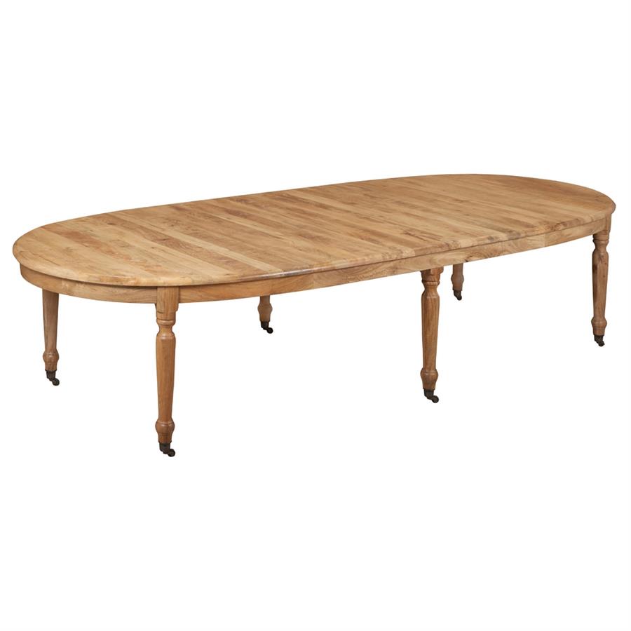 TAVOLO OVALE MANGO FINITURA NATURAL 325X125X76