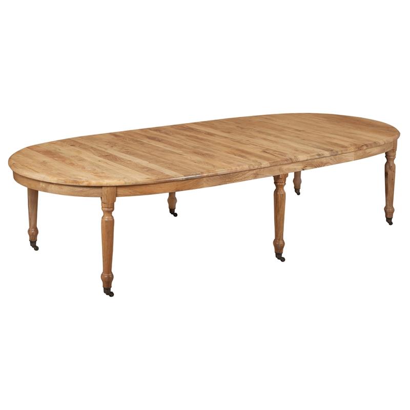 TAVOLO OVALE MANGO FINITURA NATURAL 325X125X76