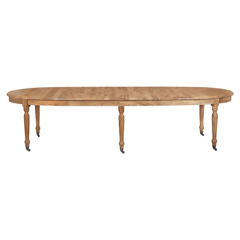 TAVOLO OVALE MANGO FINITURA NATURAL 325X125X76