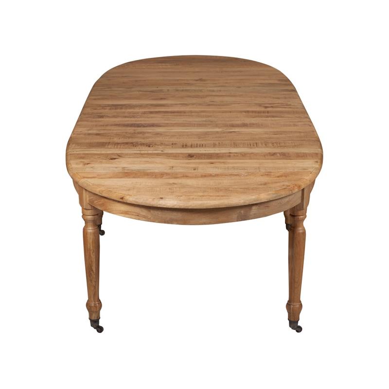 TAVOLO OVALE MANGO FINITURA NATURAL 325X125X76