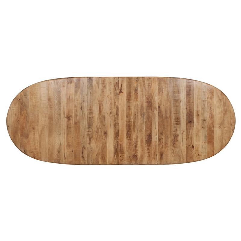 TAVOLO OVALE MANGO FINITURA NATURAL 325X125X76