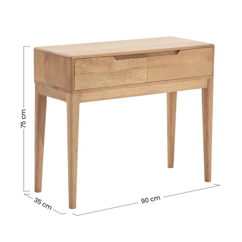 LUNA CONSOLLE 2/C MANGO 90X35X75CM