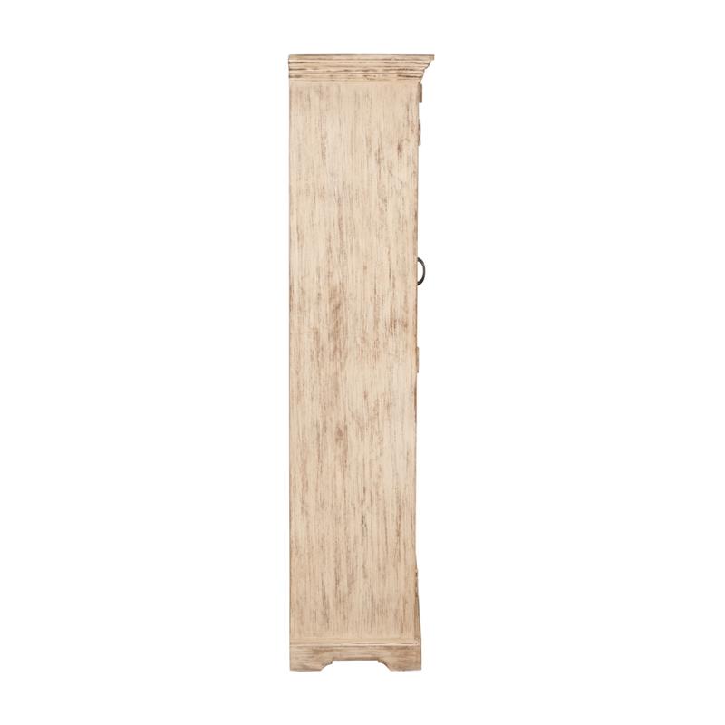 SALENTO VETRINA MANGO 2 ANTE 105X40X180CM BIANCO DEK