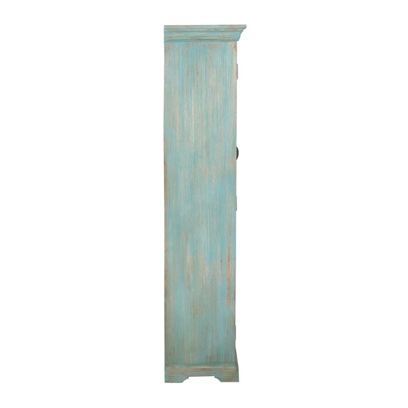 SALENTO VETRINA MANGO 2 ANTE 105X40X180CM AZZURRO DEK