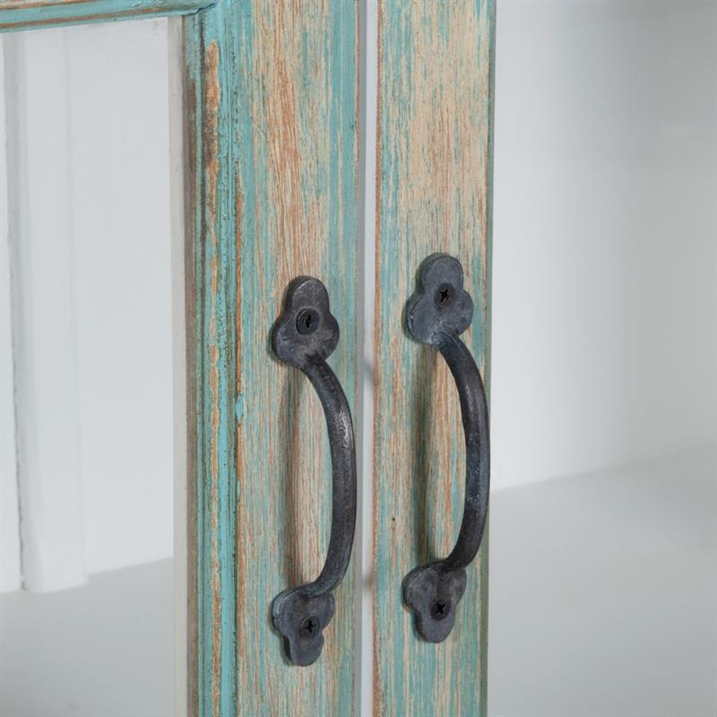 SALENTO VETRINA MANGO 2 ANTE 105X40X180CM AZZURRO DEK