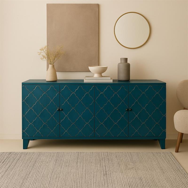 DAMA MADIA 3/A MANGO BLU SCURO 198X43X85CM