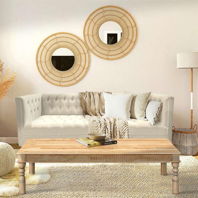 COFFEE TABLE IN LEGNO DI MANGO 180X89X46
