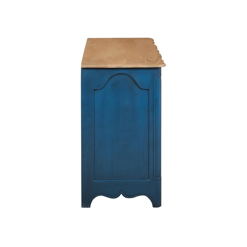 PARIS CASSETTIERA 3/CASSETTONI MANGO BLU 124X50X89CM