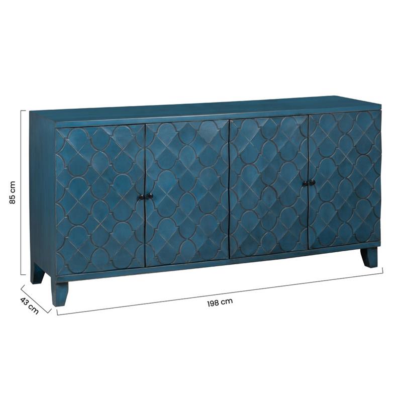 DAMA MADIA 3/A MANGO BLU CHIARO 198X43X85CM