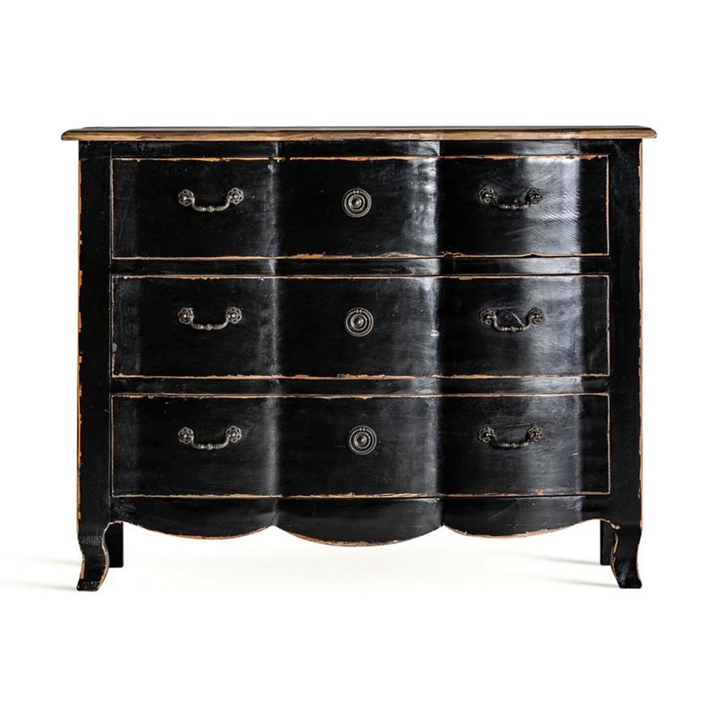 BOVARY CASSETTIERA 3/C NERA 110X48X85