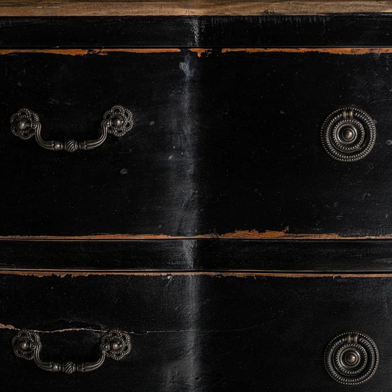 BOVARY CASSETTIERA 3/C NERA 110X48X85