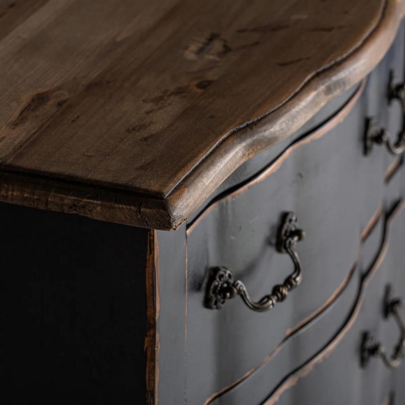 BOVARY CASSETTIERA 3/C NERA 60X40X70