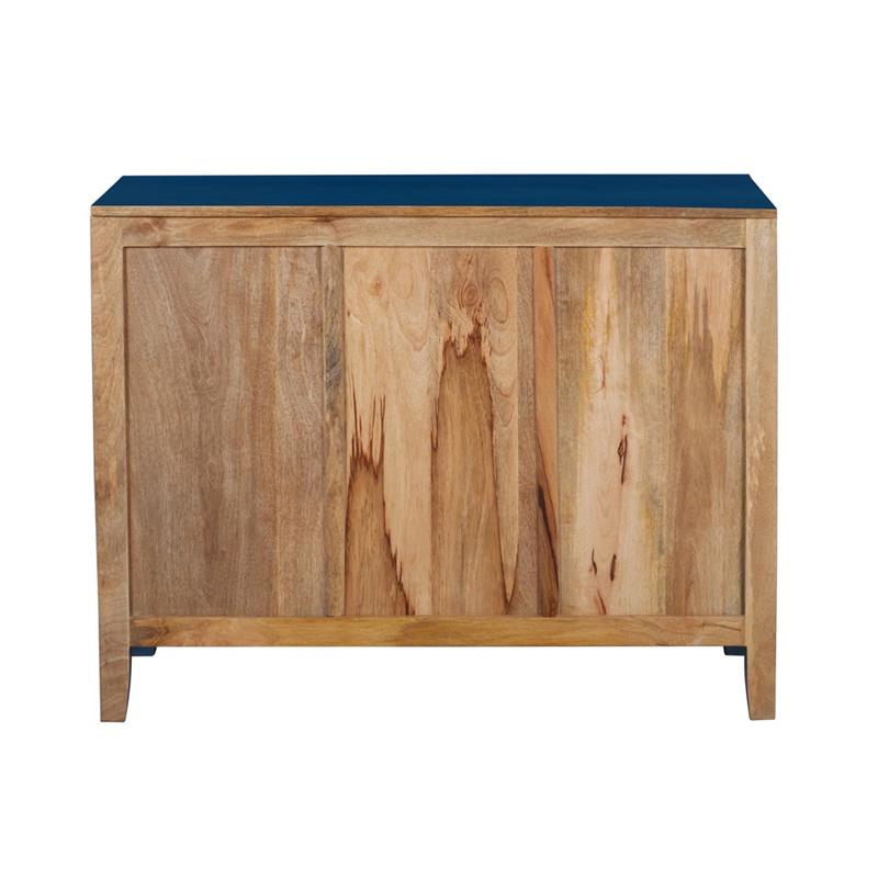 BOVARY CASSETTIERA 3/C INTARSIO BLU 110X48X85