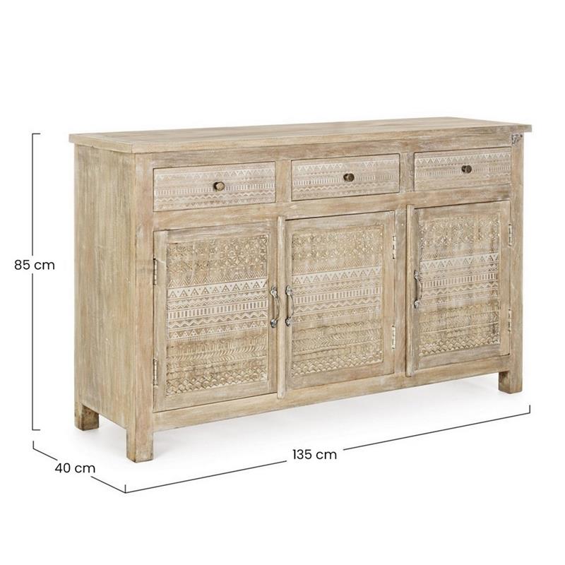 ALMIRA MADIA  3/C 2/A INTARSI BIANCHI 135X40X85