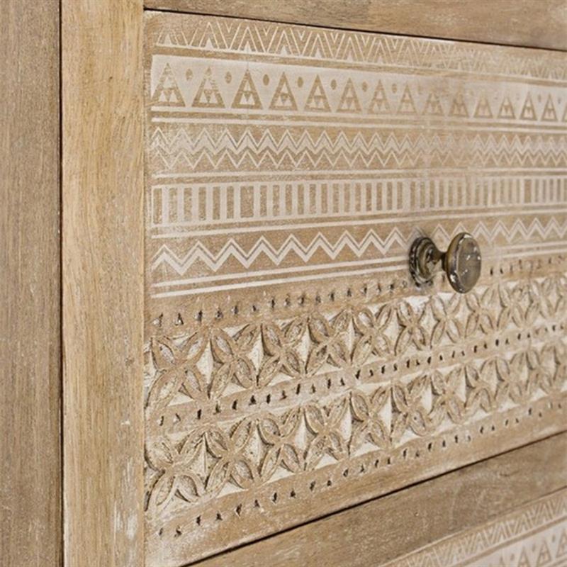 ALMIRA CREDENZA 6/C 4/A INTARSI BIANCHI 110X40X150