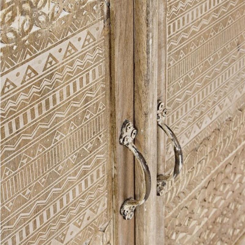 ALMIRA CREDENZA 6/C 4/A INTARSI BIANCHI 110X40X150