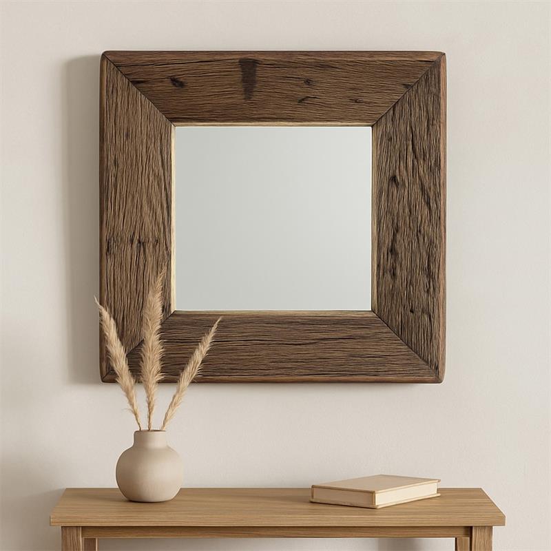 SPECCHIO LEGNO LISCIO 53X3X53