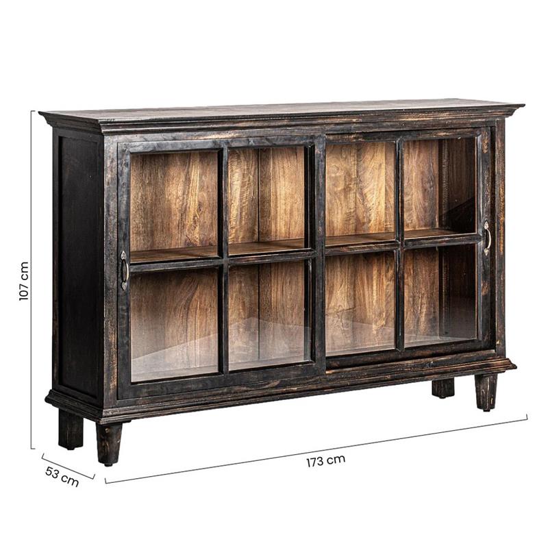 QUADRO MADIA MANGO NERO 2/A SCORREVOLI 173X41X107