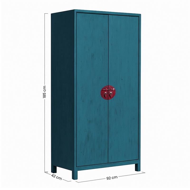 NEELAM ARMADIO BLU 2/A E 4 CASSETTI INTERNI 92X42X185