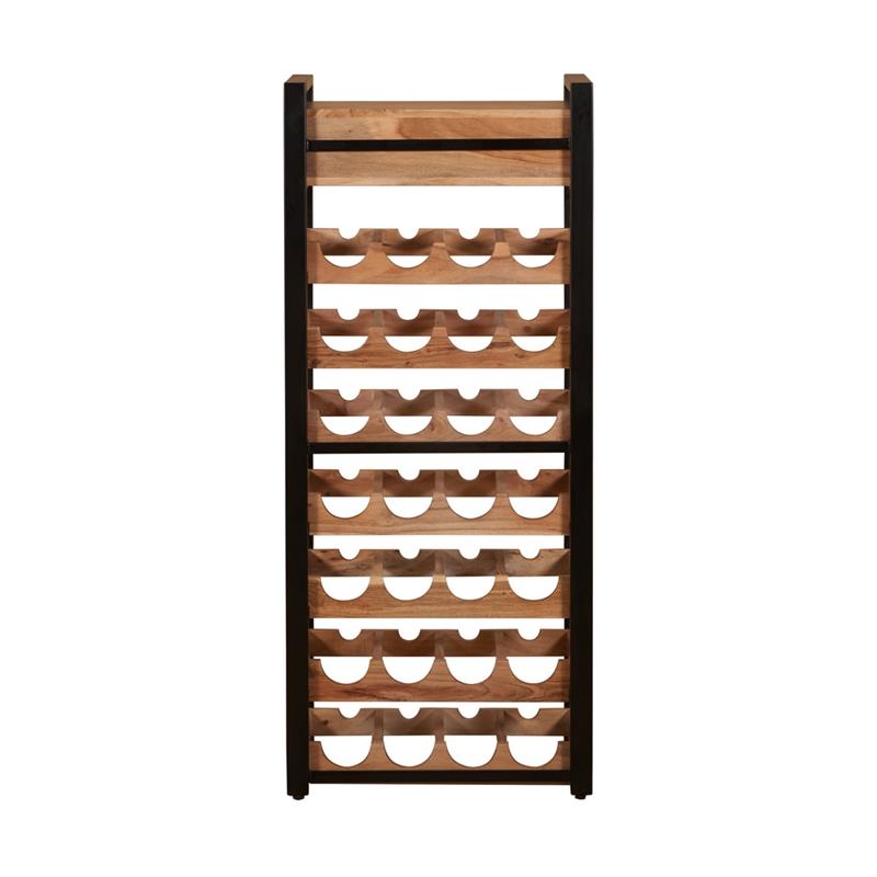 CANTINETTA PORTABOTTIGLIE PROFILO NERO 56,5X25,5X130