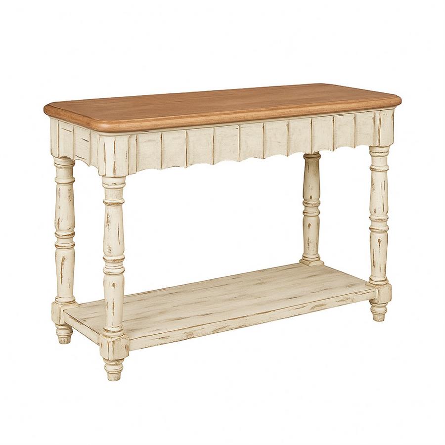 CONSOLLE ORIENTALE DECAPATA FINITURA BIANCA 115X45X80