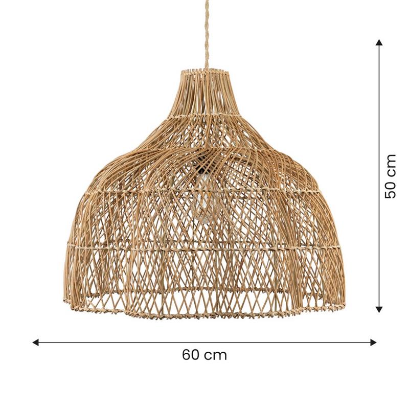 PARALUME FIORE RATTAN 75X75X20
