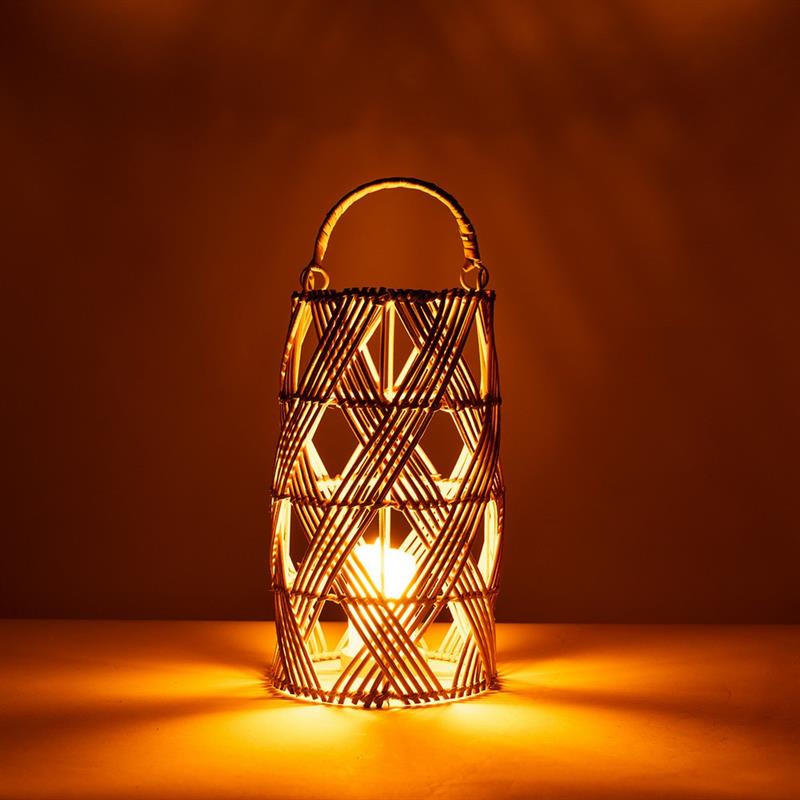 LANTERNA INTRECCIATA RATTAN D16
