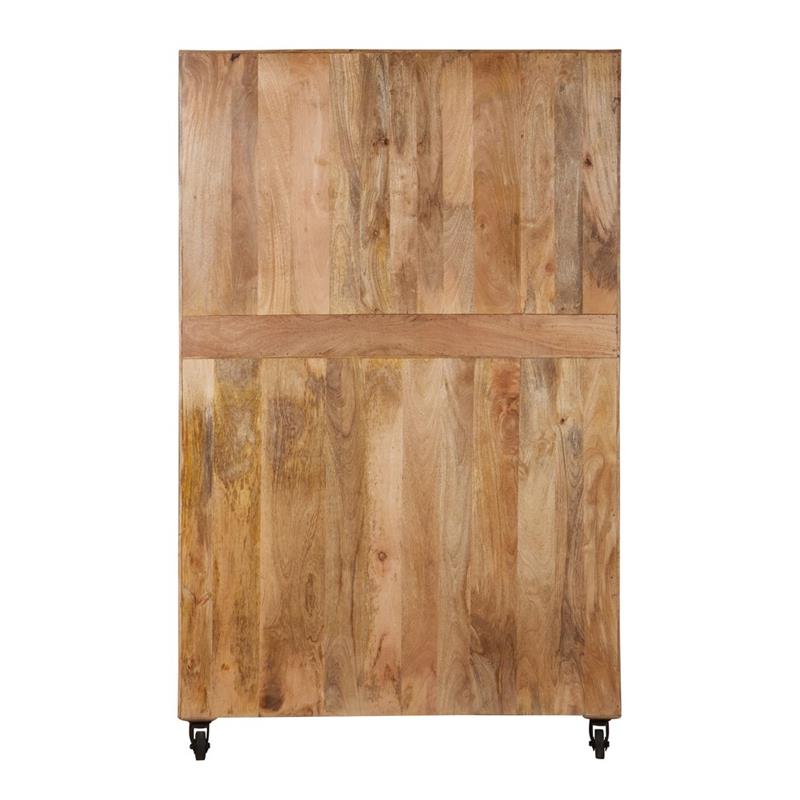 QUADRO CREDENZA MANGO BLACK 120X40X194