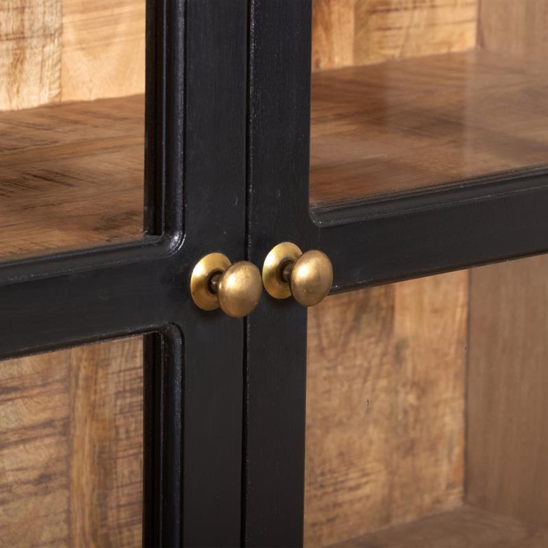 QUADRO CREDENZA MANGO BLACK 120X40X194
