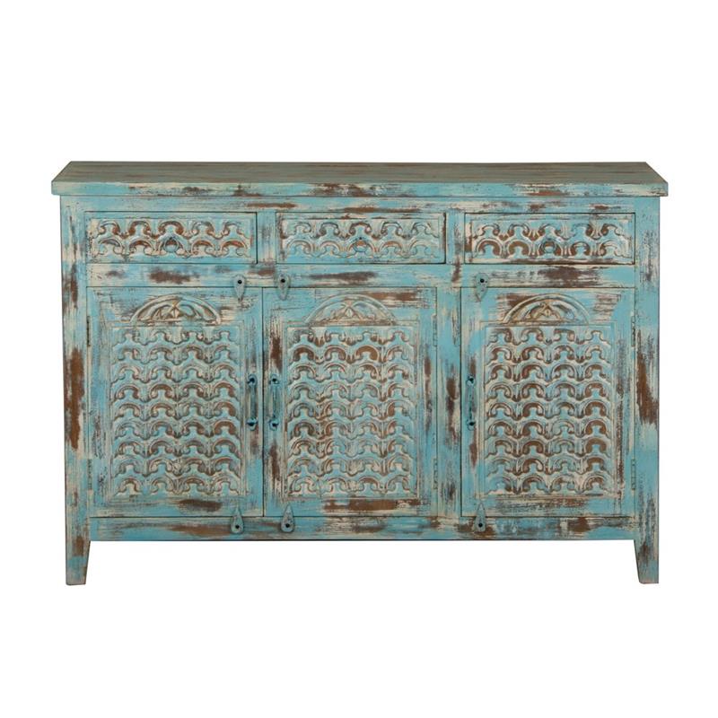 CREDENZA ORIENTALE LEGNO DI MANGO 3/A 3/C 132X42X90 CM