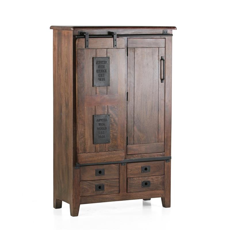 CREDENZA MANGO NOCE NATURAL   40X60X140CM