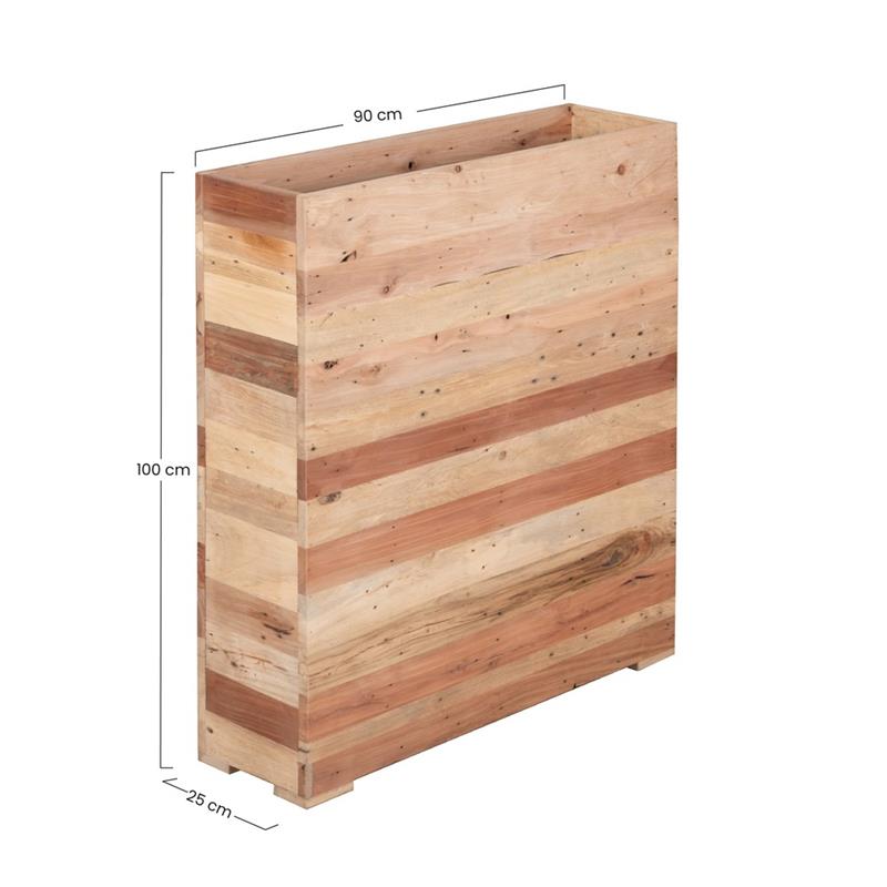 FIORIERA IN LEGNO RICICLATO