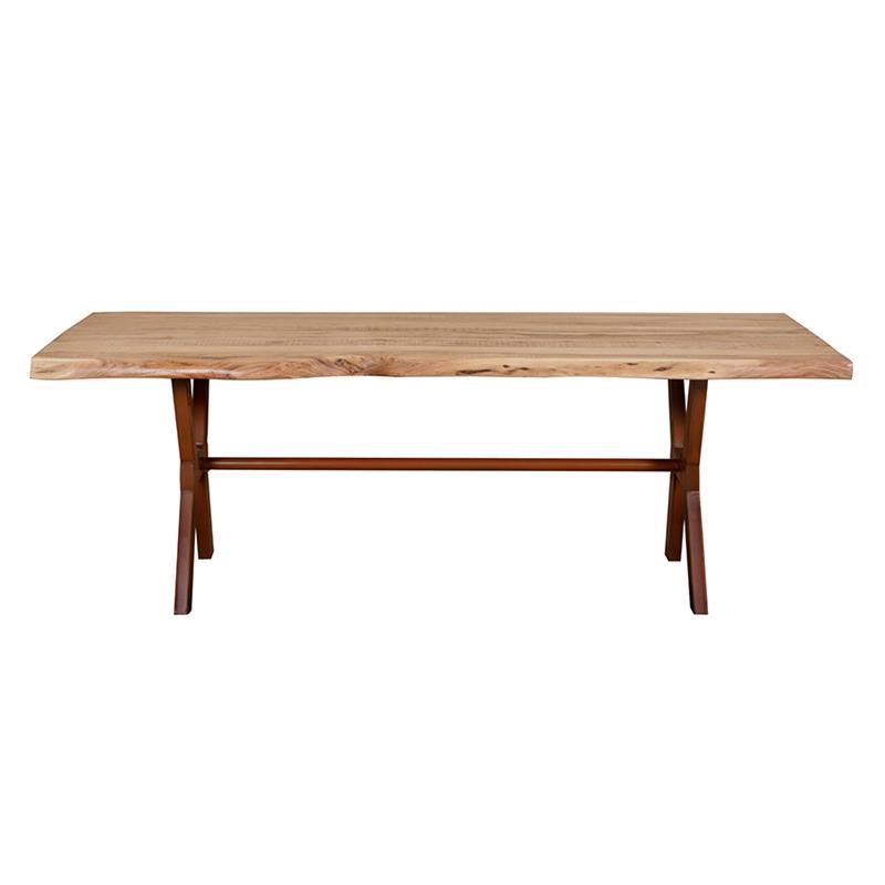 ACHILLE TAVOLO ACACIA GAMBE CORTEN 220X100X78CM