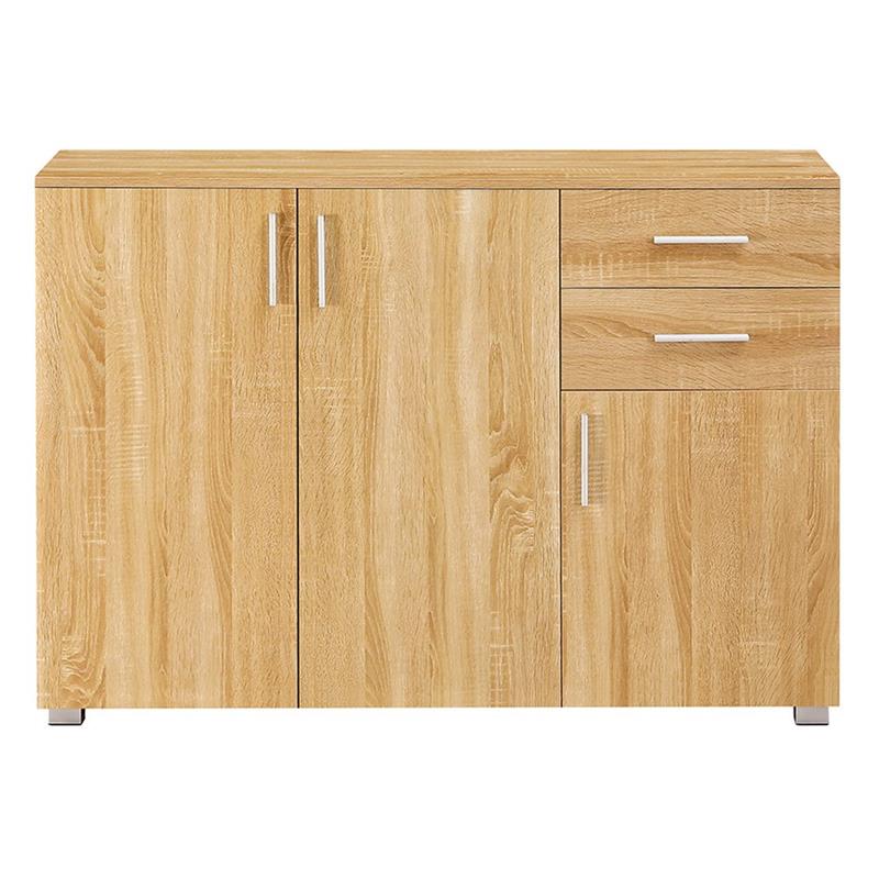 ASTOR CREDENZA 3 ANTE + 2 CASSETTI ROVERE 120X35X85,5 CM