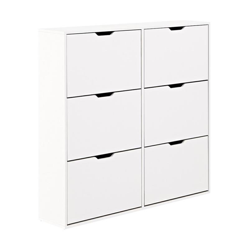 SKY SCARPIERA 6 ANTE ORIZ. BIANCA 120X24X114 CM