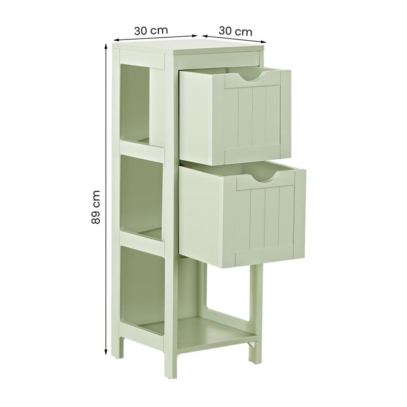 ELLA MOBILETTO BAGNO VERDE 30X30X89 CM