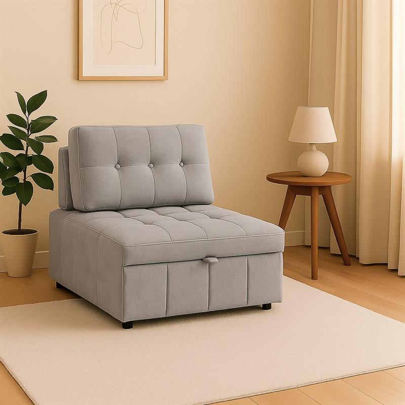 ORLEANS POLTRONA LETTO GRIGIO CHIARO