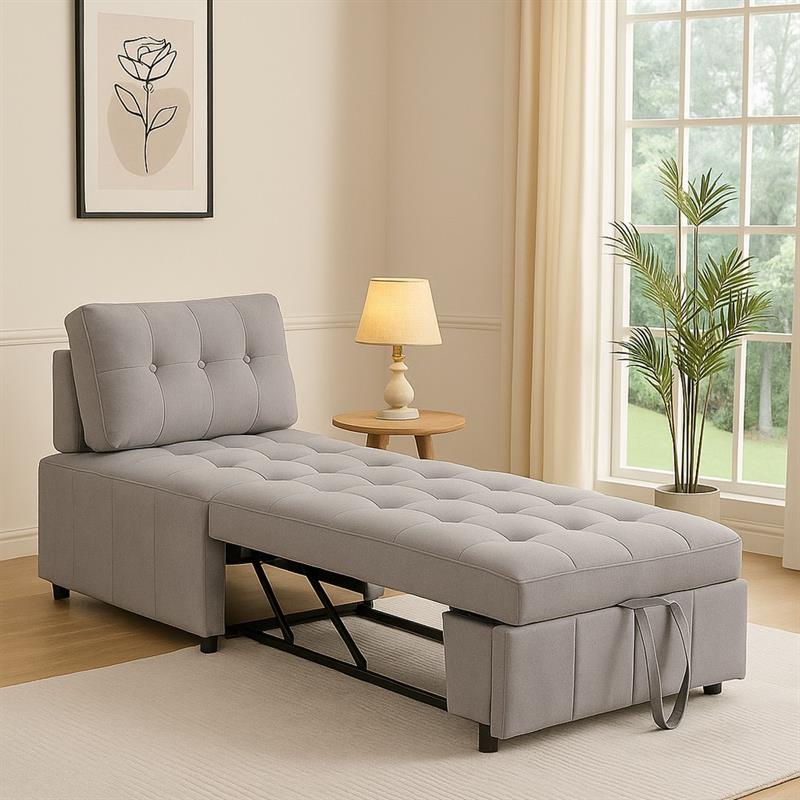 ORLEANS POLTRONA LETTO GRIGIO CHIARO