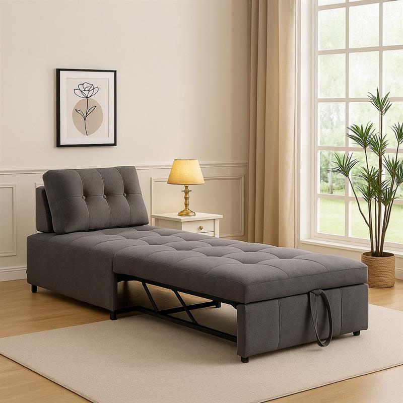ORLEANS POLTRONA LETTO GRIGIO SCURO