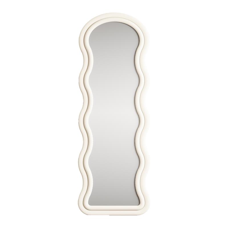 WAVY SPECCHIO ONDULATO BIANCO 55X4,5X165 CM
