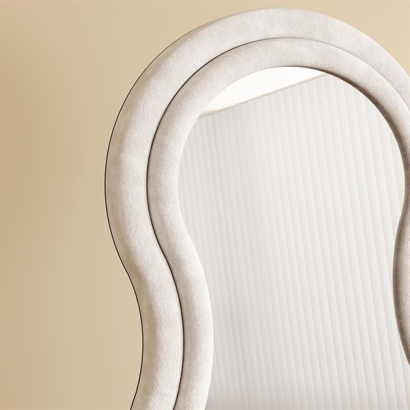 WAVY SPECCHIO ONDULATO BIANCO 55X4,5X165 CM