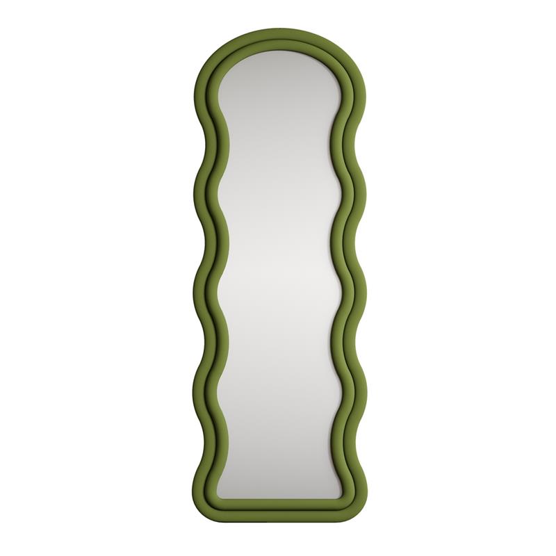 WAVY SPECCHIO ONDULATO VERDE 55X4,5X165 CM