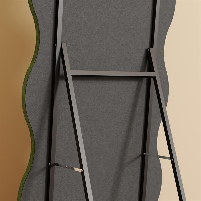 WAVY SPECCHIO ONDULATO VERDE 55X4,5X165 CM