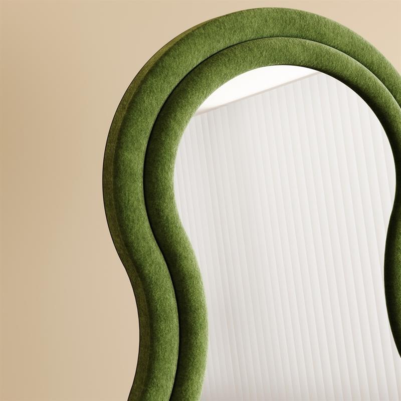 WAVY SPECCHIO ONDULATO VERDE 55X4,5X165 CM