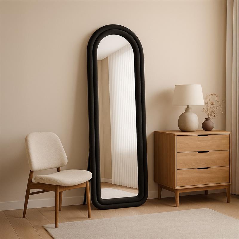 ARCHER SPECCHIO ARCO NERO 55X4,5X165 CM
